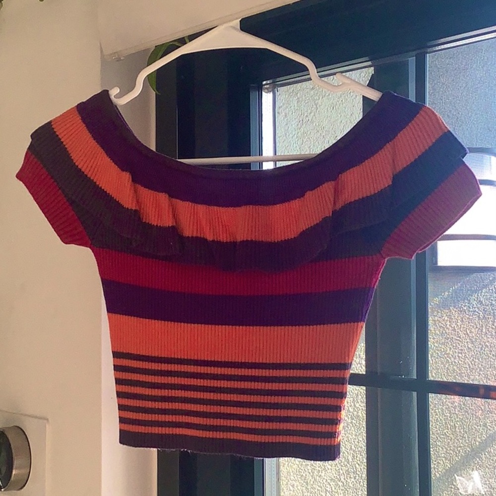 Size small off the shoulder crop top from urban outfitters